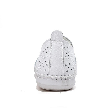Women casual  loafers  shoes Genuine Leather ladies flats sneakers shoe