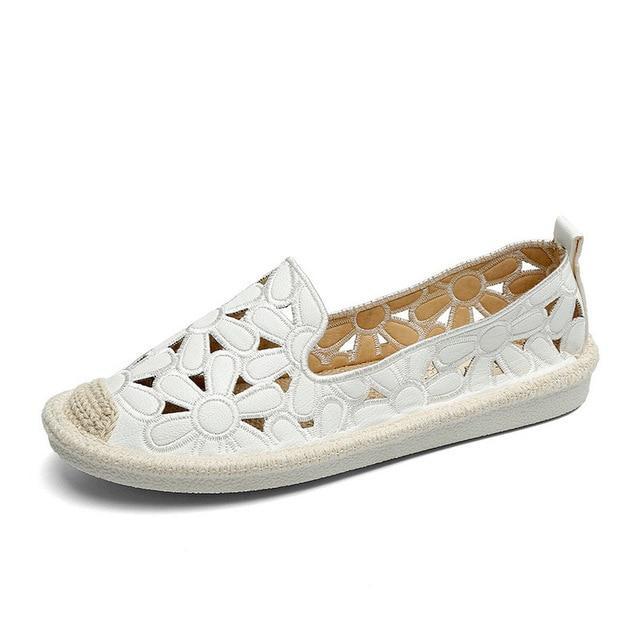 Women's Flats Shoe Embroidery Fisherman Female