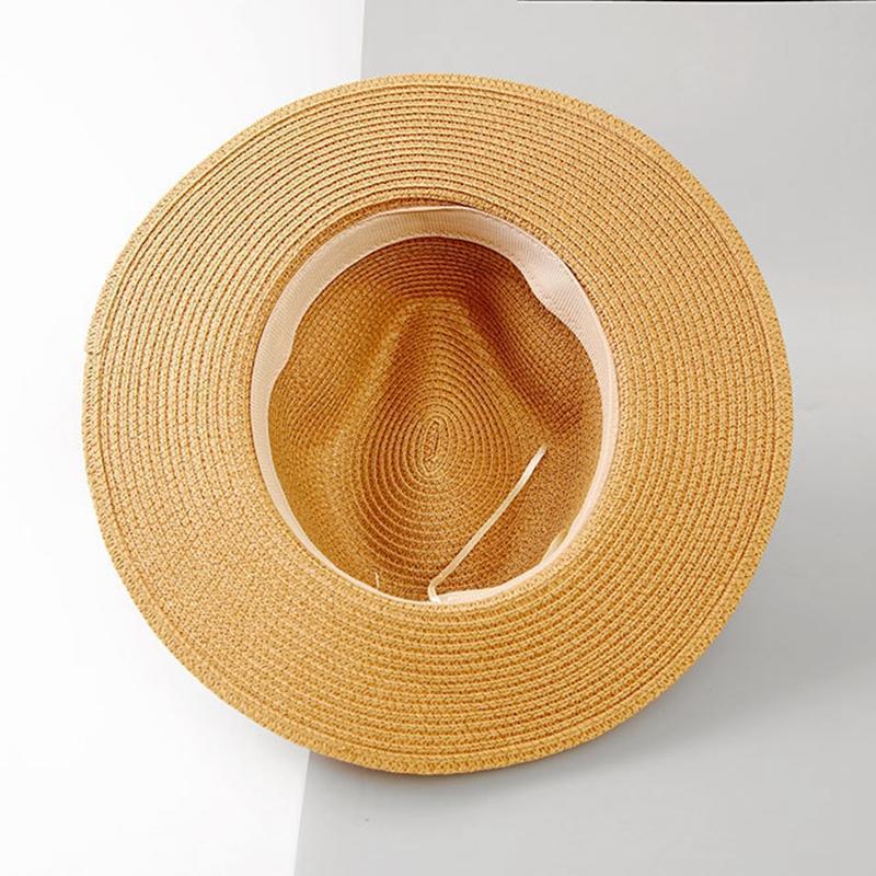 Women's Wide Brim Straw Panama Roll Up Hat