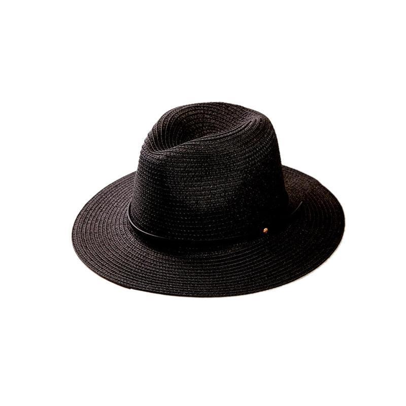 Women's Wide Brim Straw Panama Roll Up Hat