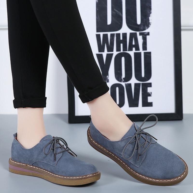new breathable flats loafers casual lace-up shoes