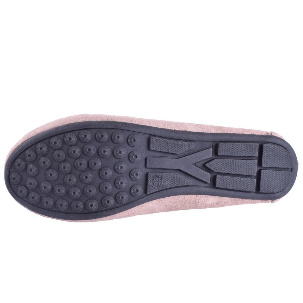 Womens Flats Casual Bowtie Loafers Sweet Candy Colors Flats Solid Shoes