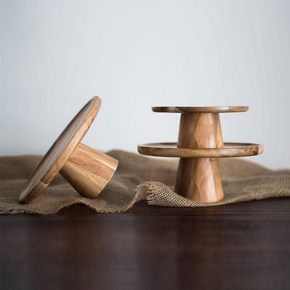 Wood Cake Stand