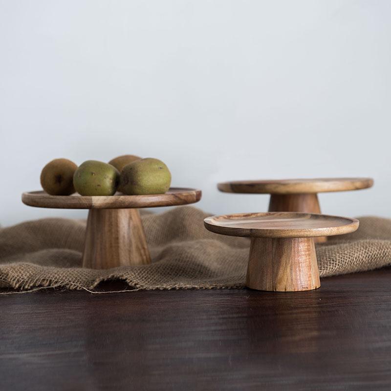 Wood Cake Stand