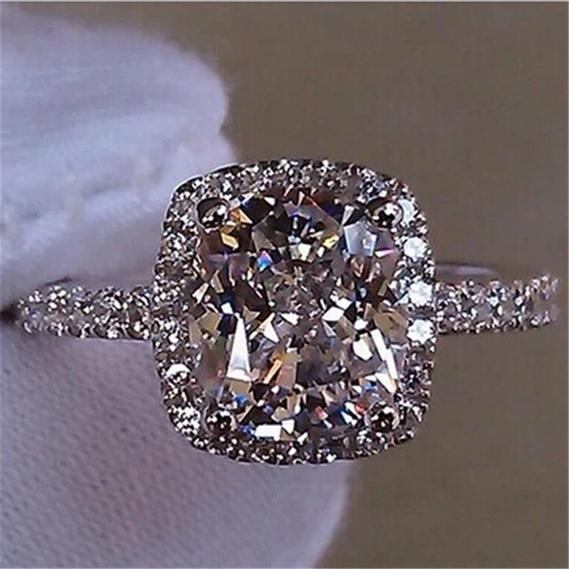 Elegant Temperament Jewelry Womens Girls Filled Wedding Ring