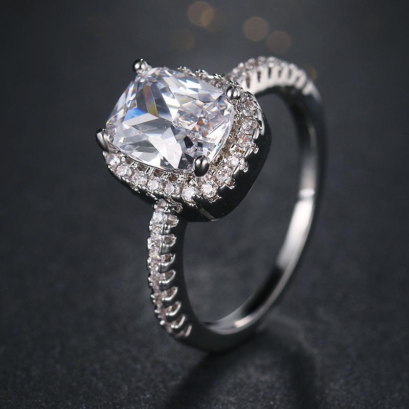 Elegant Temperament Jewelry Womens Girls Filled Wedding Ring