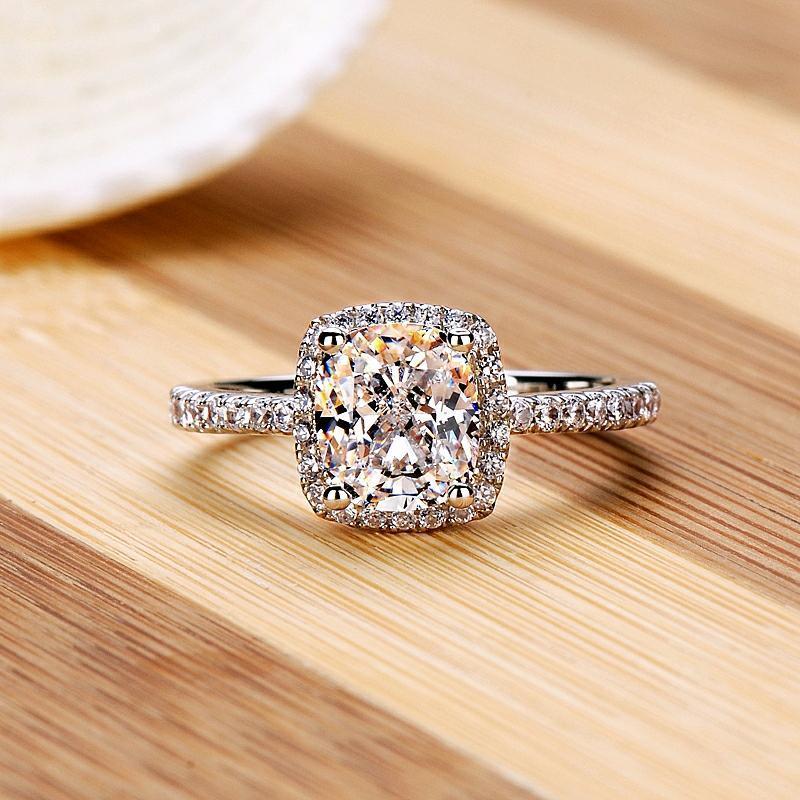 Elegant Temperament Jewelry Womens Girls Filled Wedding Ring