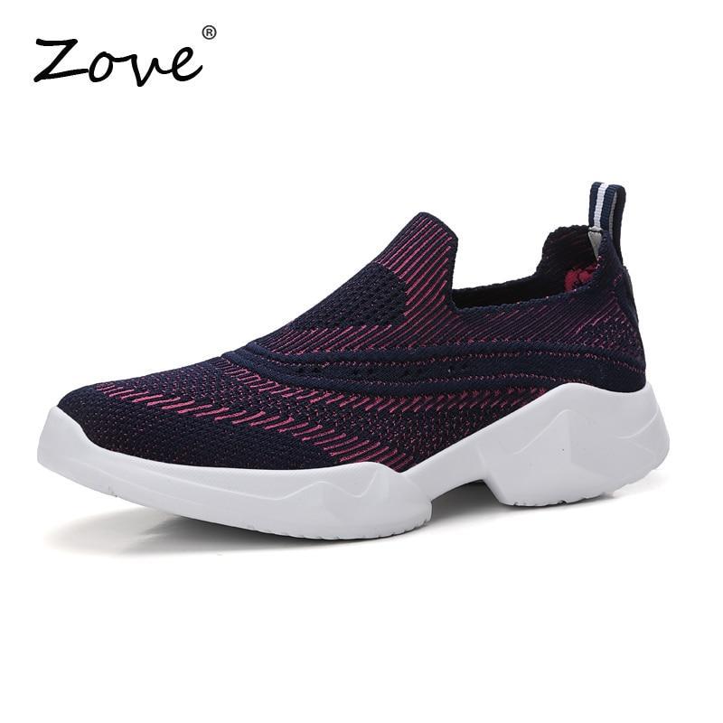 Women Flat Sneakers Shoes Breathable Walking Tennis Shoes