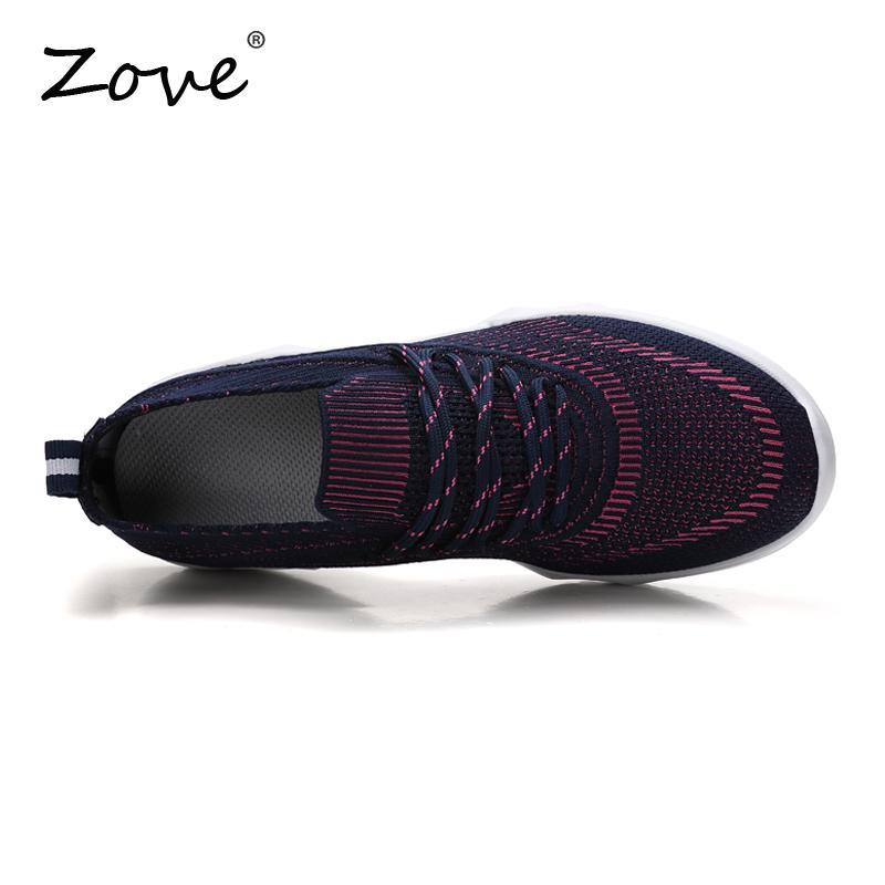 Women Flat Sneakers Shoes Breathable Walking Tennis Shoes