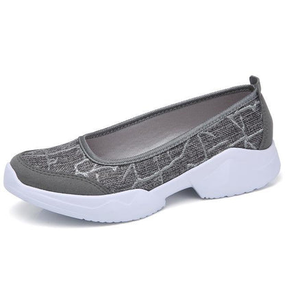 Women Flats Sneakers Shoes Breathable Mesh Walking Sneakers Ladies Woman Slip On Ballet Loafers