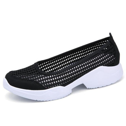 Women Flats Sneakers Shoes Breathable Mesh Walking Sneakers Ladies Woman Slip On Ballet Loafers