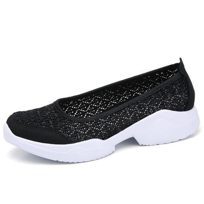 Women Flats Sneakers Shoes Breathable Mesh Walking Sneakers Ladies Woman Slip On Ballet Loafers