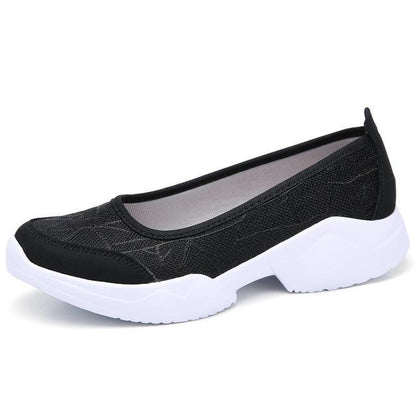 Women Flats Sneakers Shoes Breathable Mesh Walking Sneakers Ladies Woman Slip On Ballet Loafers