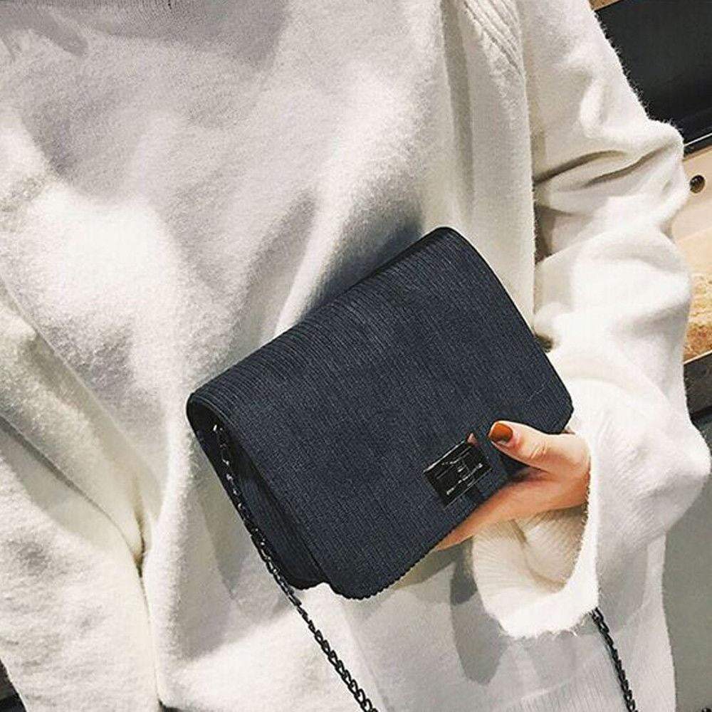 Quilted Chain Shoulder Crossbody Handbag
