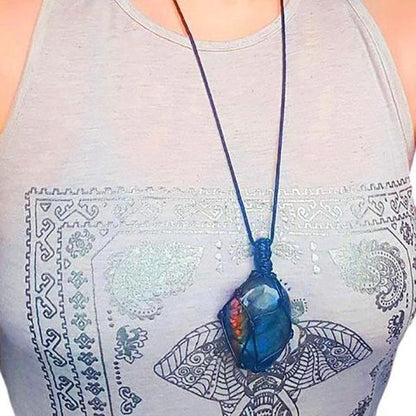 Dragon's Heart Labradorite Necklace