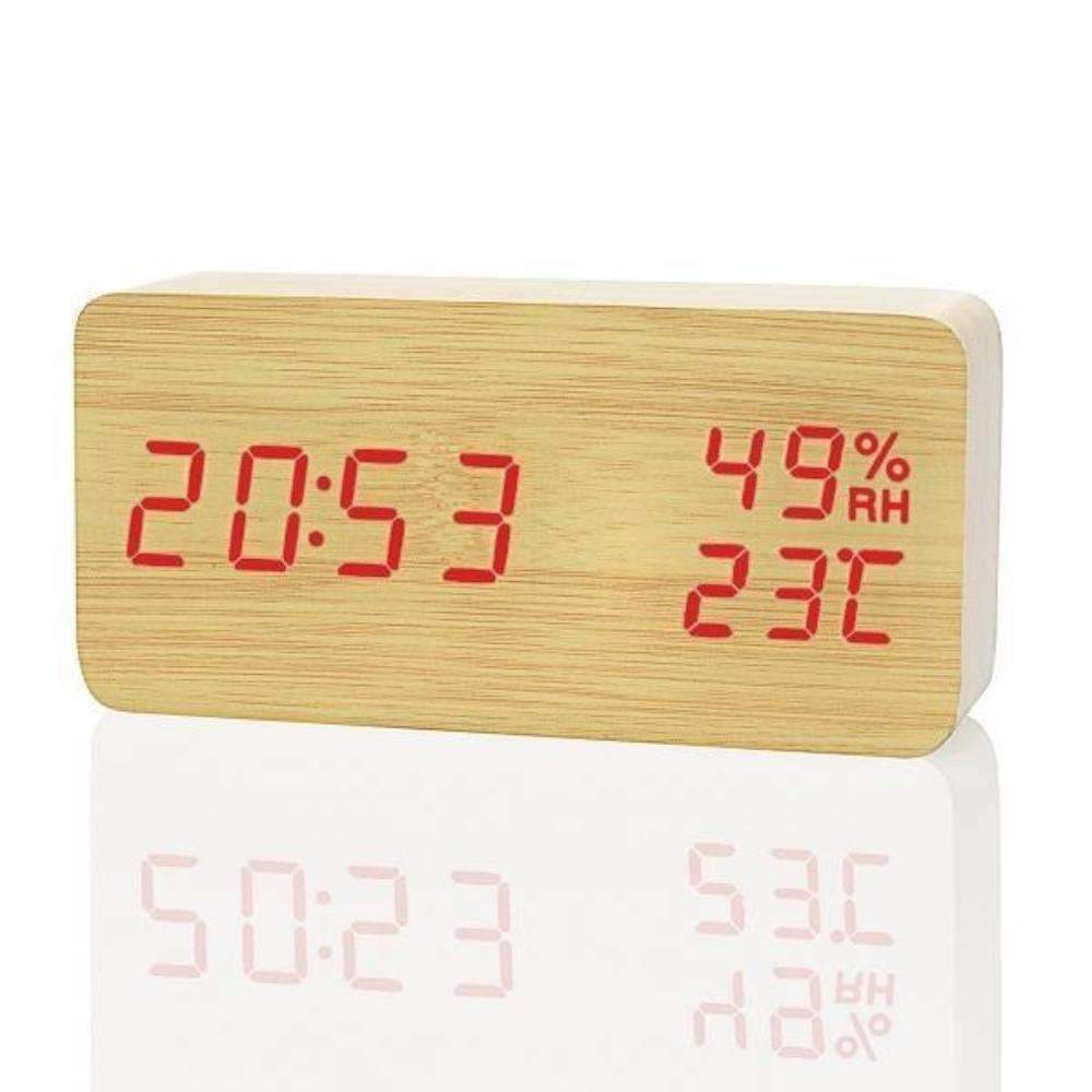 LED Wooden Alarm Clock - Wooden Time For Your Morning