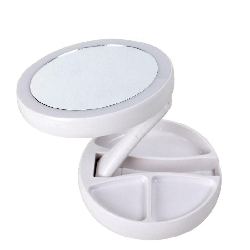 Fold Away LED Makeup Mirror