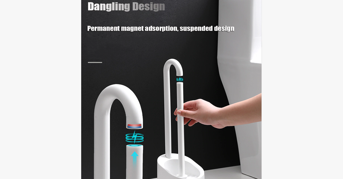 Magnetic Hook Toilet Brush