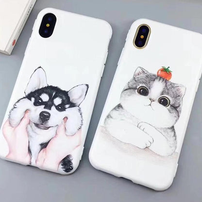 Silicon Phone Case iPhone - Color Print Cover Lovely Dog