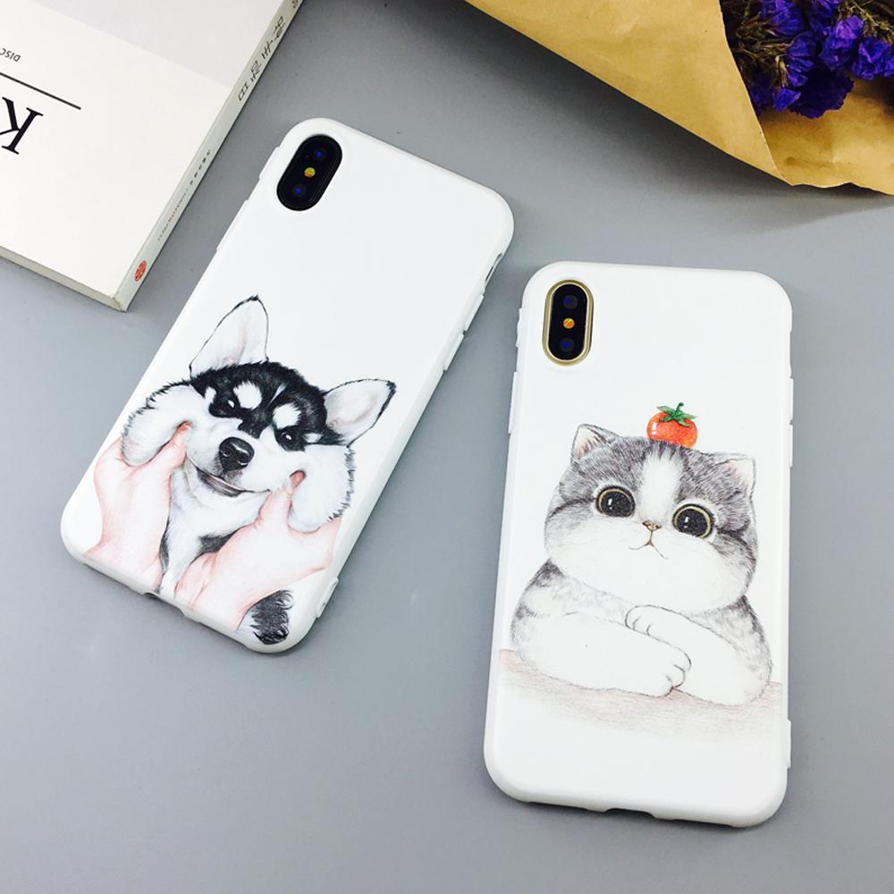 Silicon Phone Case iPhone - Color Print Cover Lovely Dog
