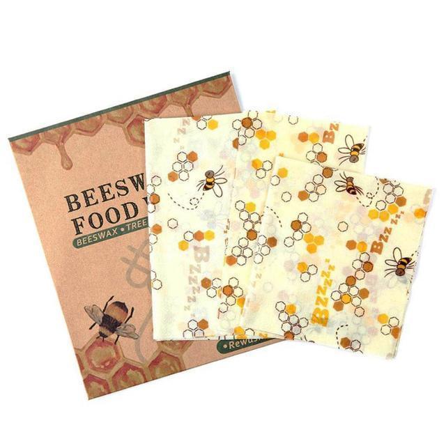 Reusable Beeswax Food Wrap (3 pcs)