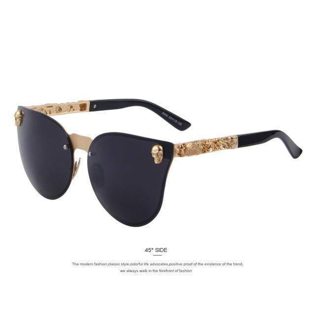 Gothic Skull Metal Frame UV Sunglasses