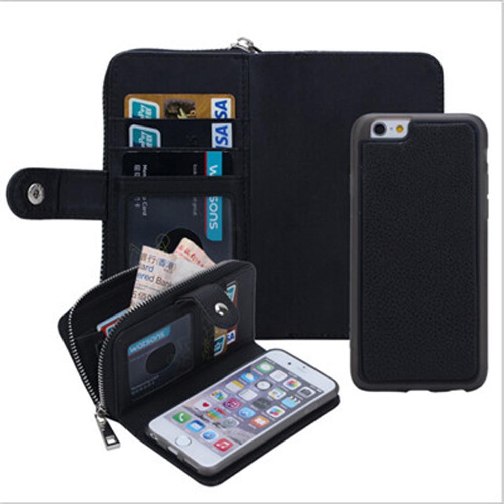 Leather Wallet Card Slots Holder Pouch Case for iPhone 6 | 6 Plus