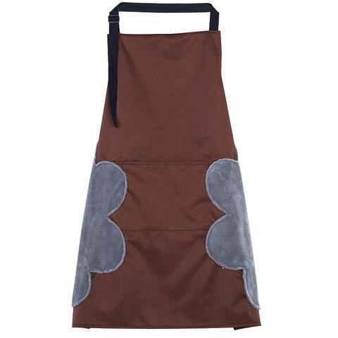 Kitchen Apron with Hand Wipers