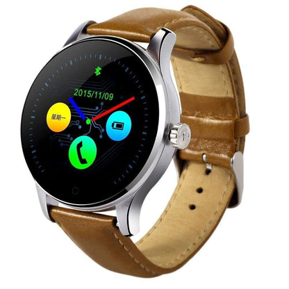 K88H Smartwatch MTK2502 Bluetooth Smart Watch Heart Rate Monitor Pedometer Dial for Android IOS