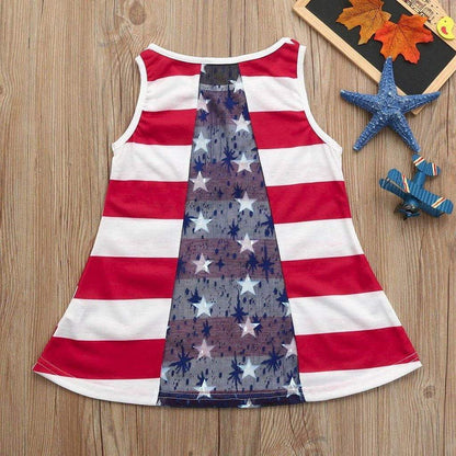 Mom Me Baby Girls Blouse 4th Of July Independence Day Family Tops Stars Striped T-Shirt Clothes