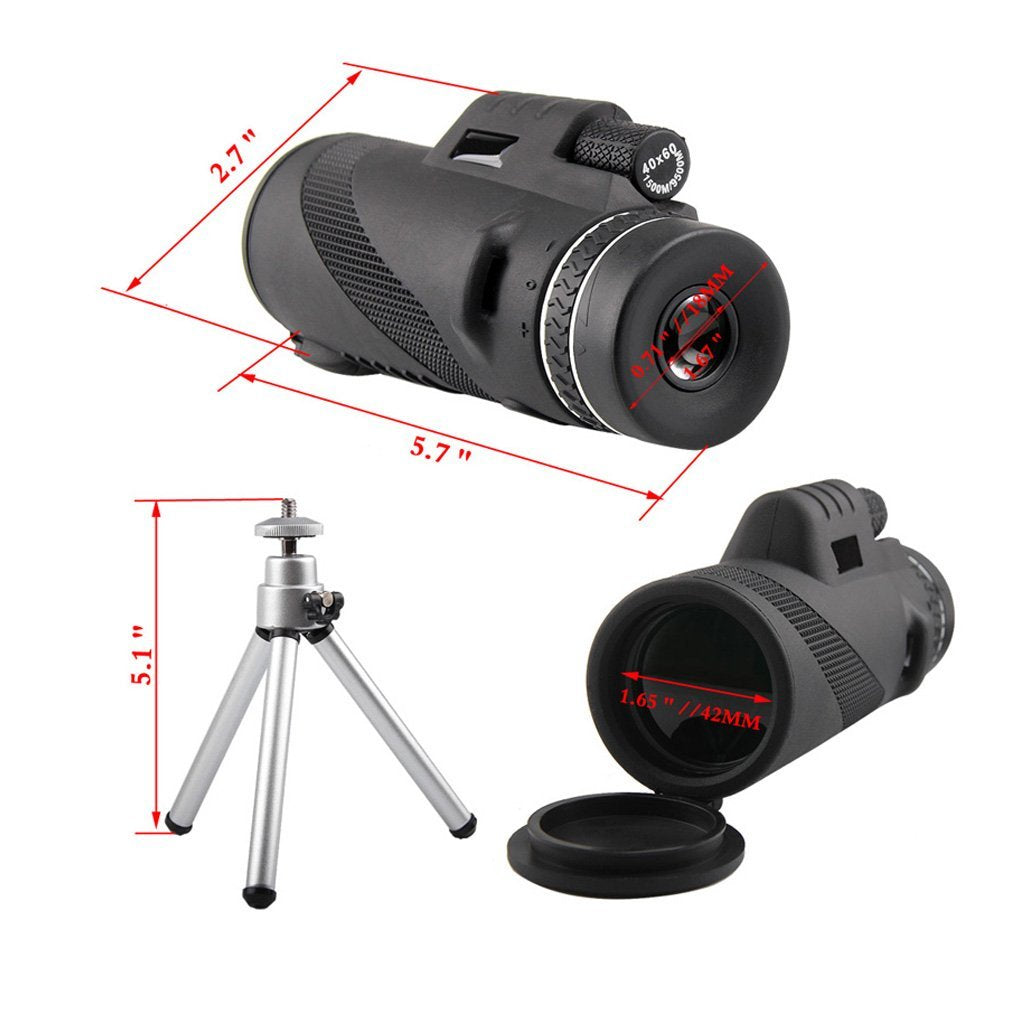 Monocular High Definition Telescope 40x60 - IT ENABLES YOU TO OBSERVE TARGET