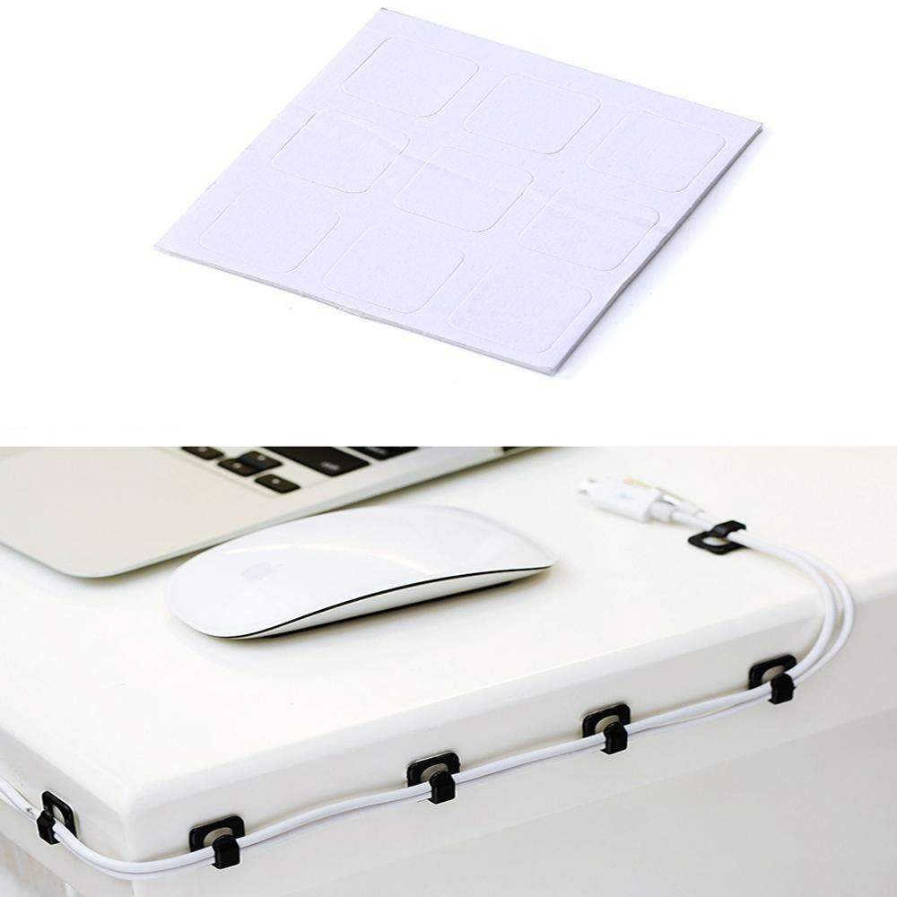 Cable Cord Wire Line Organizer - Plastic Clips Ties Fixer Fastener Holder