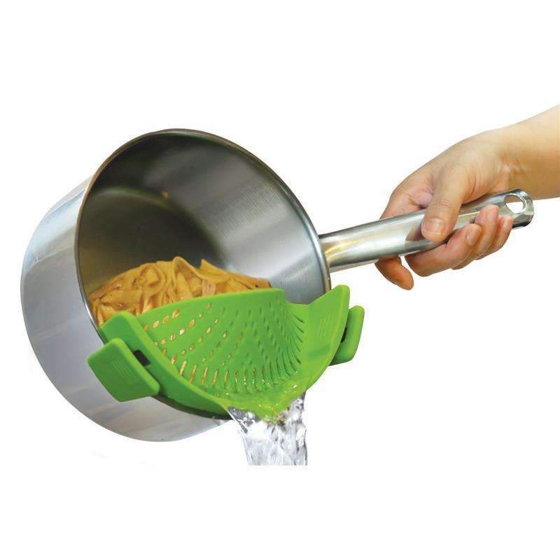 Kitchen Pan Strainer Clip-on Silicone Pasta