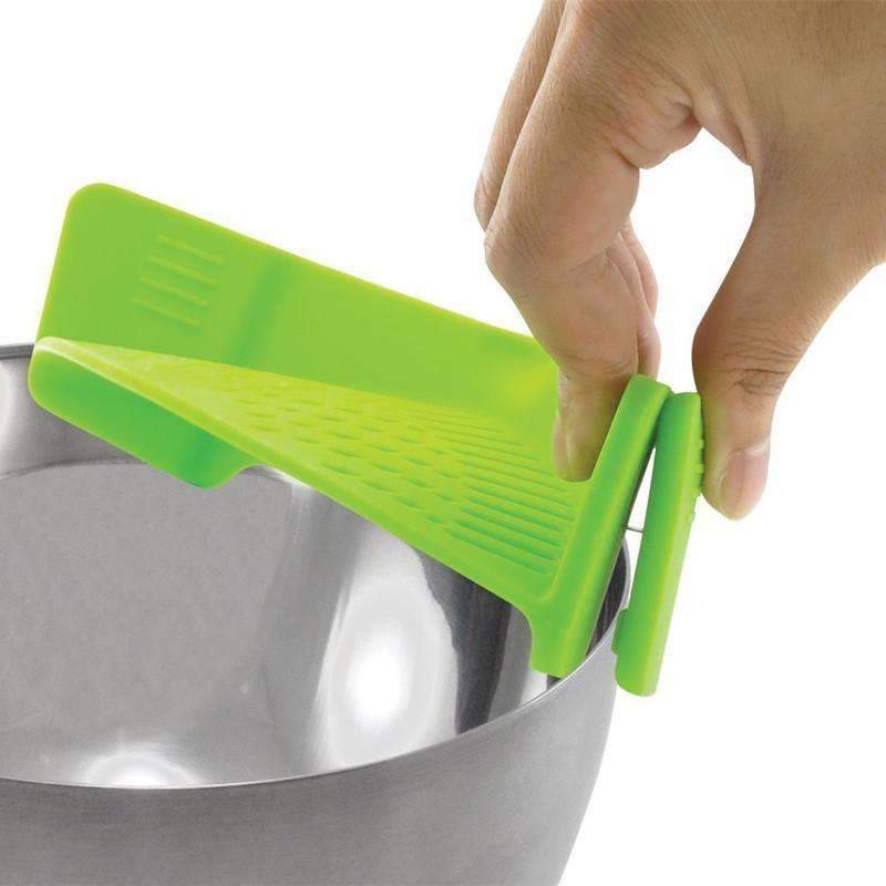 Kitchen Pan Strainer Clip-on Silicone Pasta