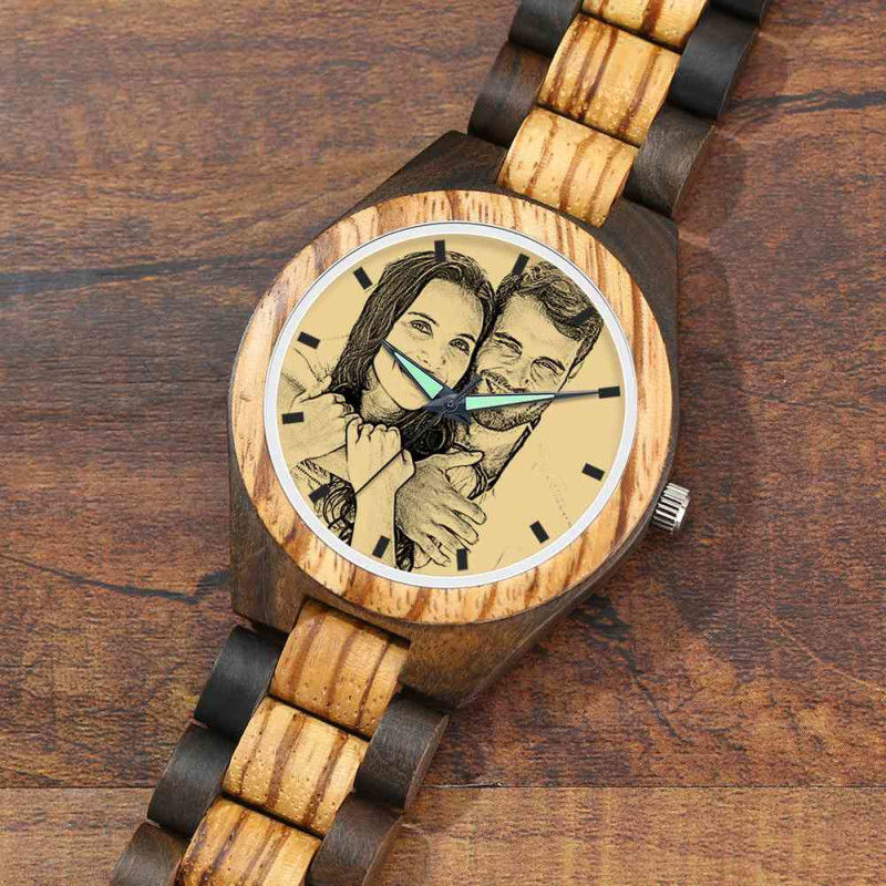 Custom Photo Wooden Watch