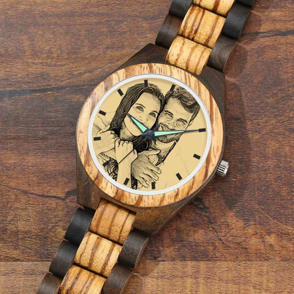 Custom Photo Wooden Watch