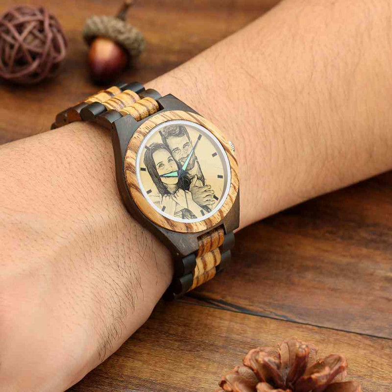 Custom Photo Wooden Watch