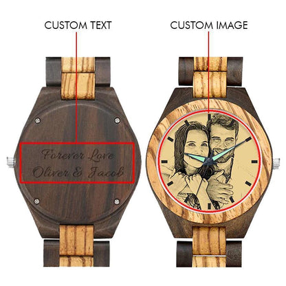 Custom Photo Wooden Watch