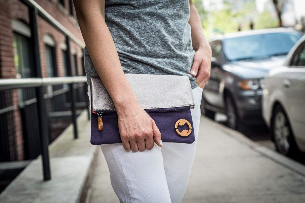 Carroll Foldover Clutch & iPad Purse