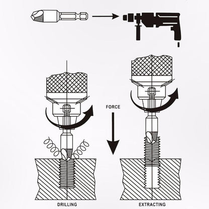Damaged Screw Remover Drill Bit Tool