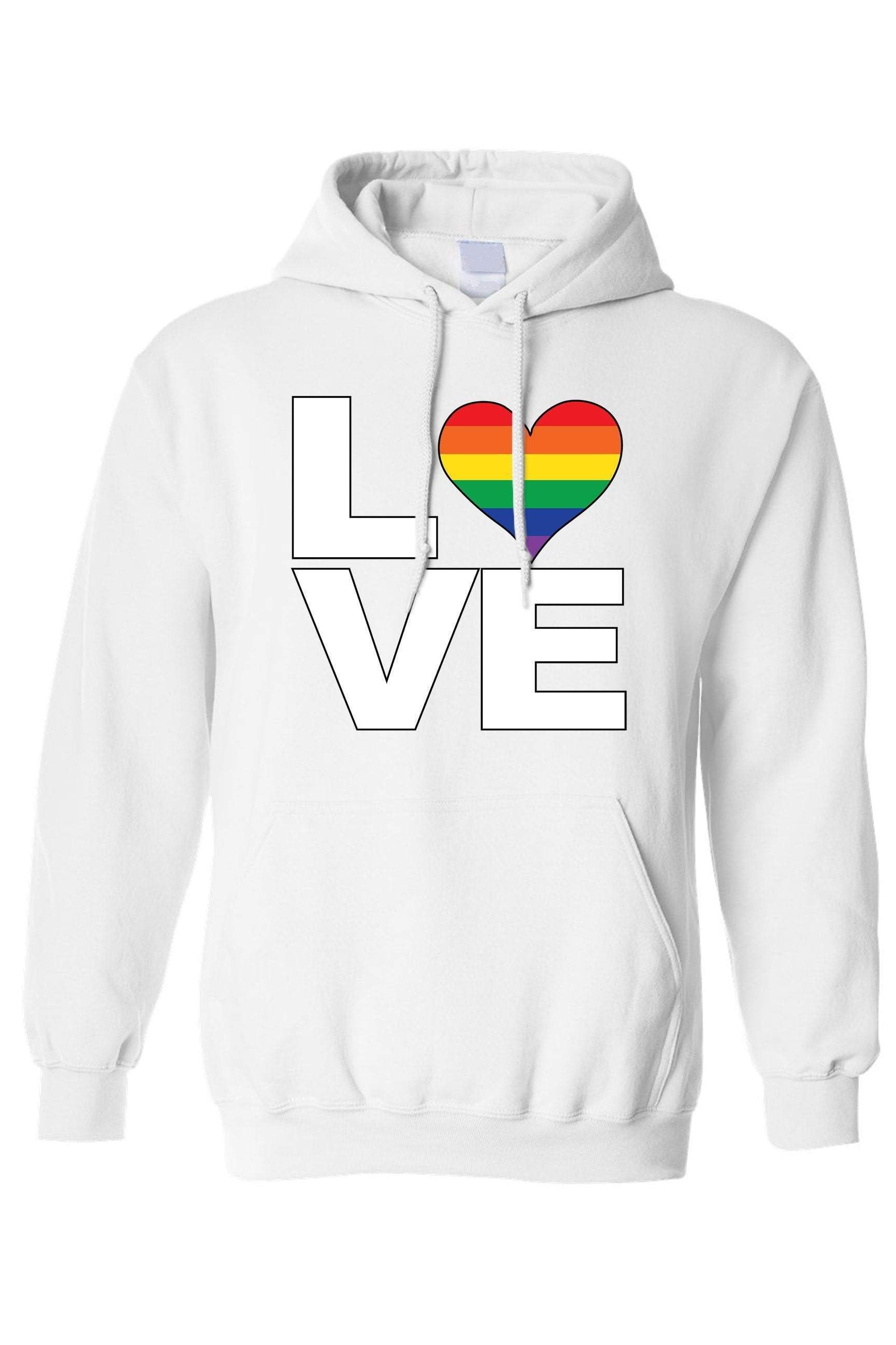 Unisex Pullover Hoodie LGBT "Rainbow Flag Gay love Pride!"