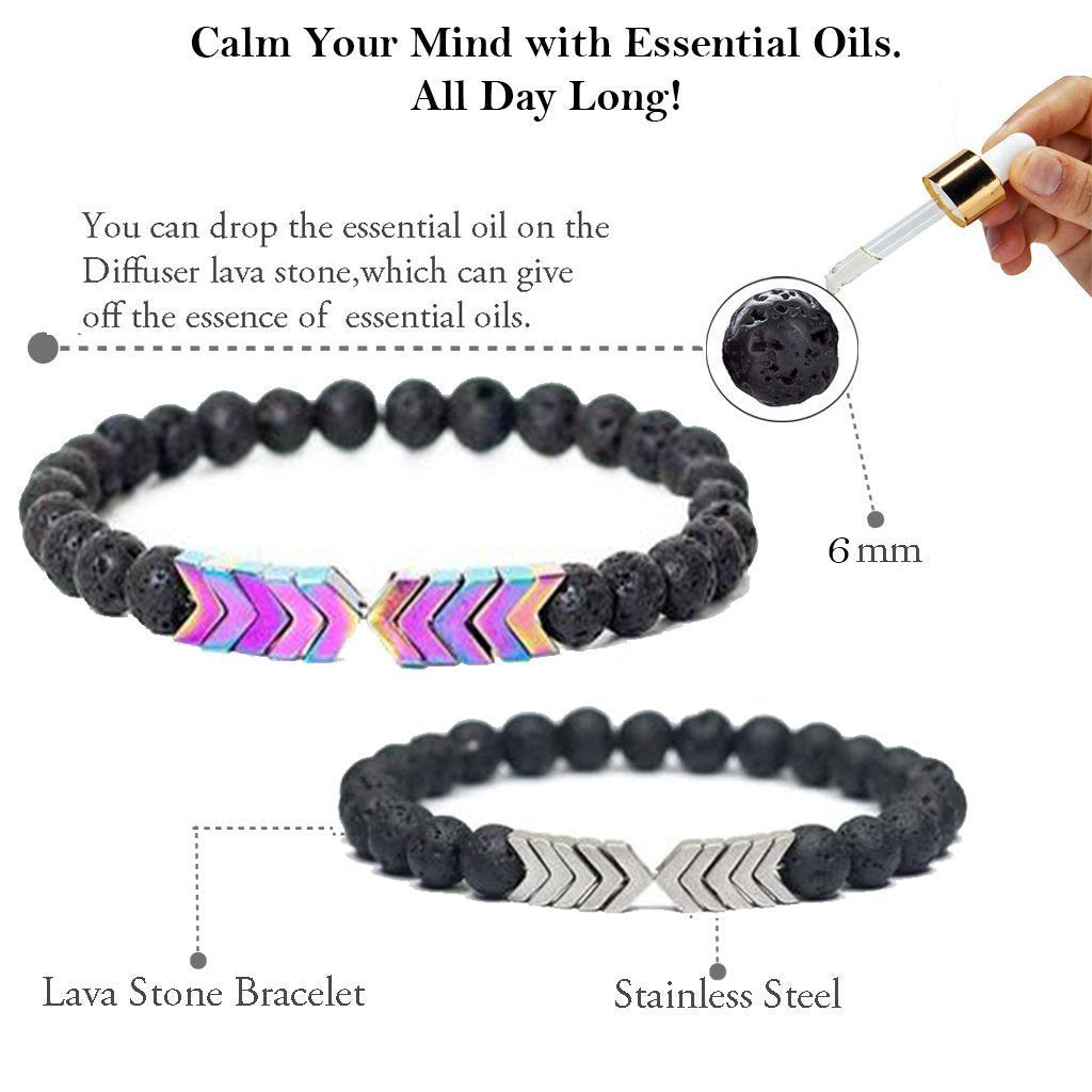 Diffuser Lava Stone Bracelet