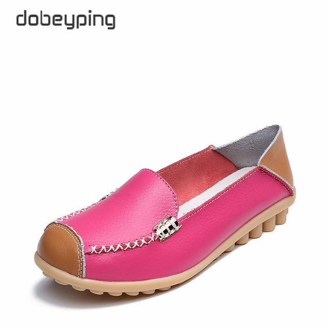 Woman Genuine Leather Women Flats Female Moccasins Shoe