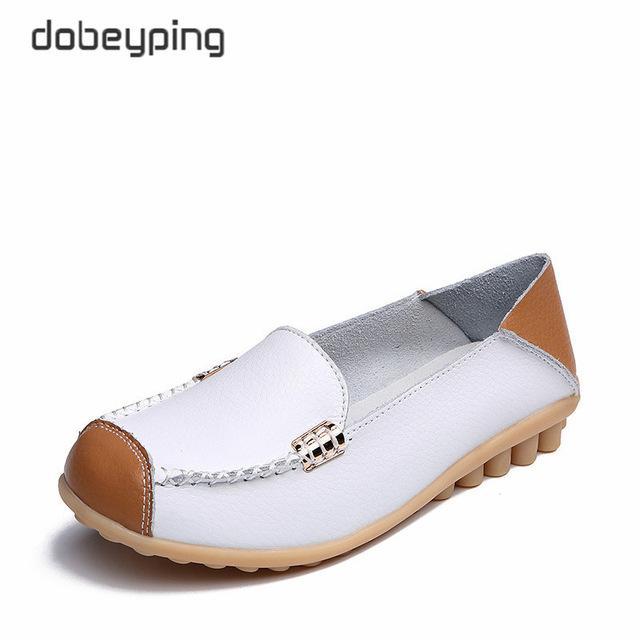 Woman Genuine Leather Women Flats Female Moccasins Shoe