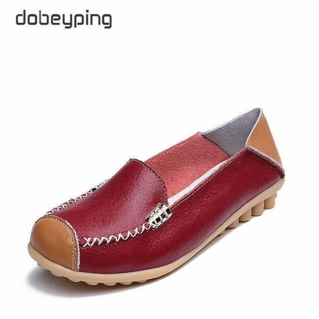 Woman Genuine Leather Women Flats Female Moccasins Shoe