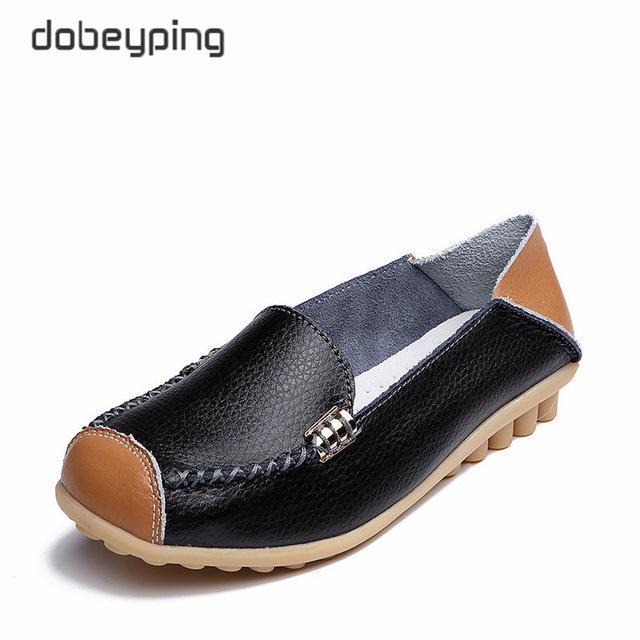 Woman Genuine Leather Women Flats Female Moccasins Shoe