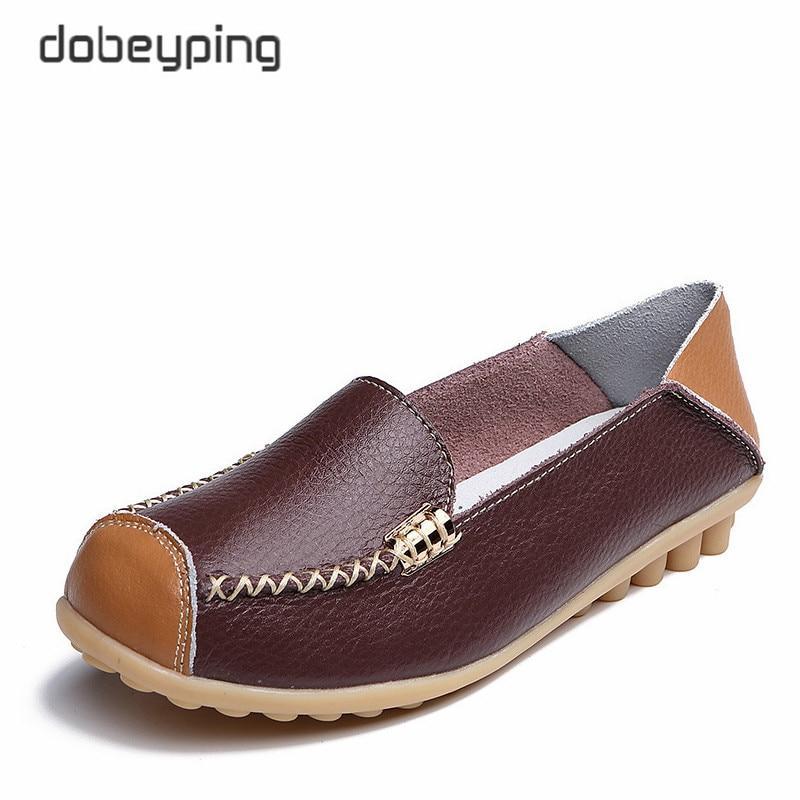 Woman Genuine Leather Women Flats Female Moccasins Shoe