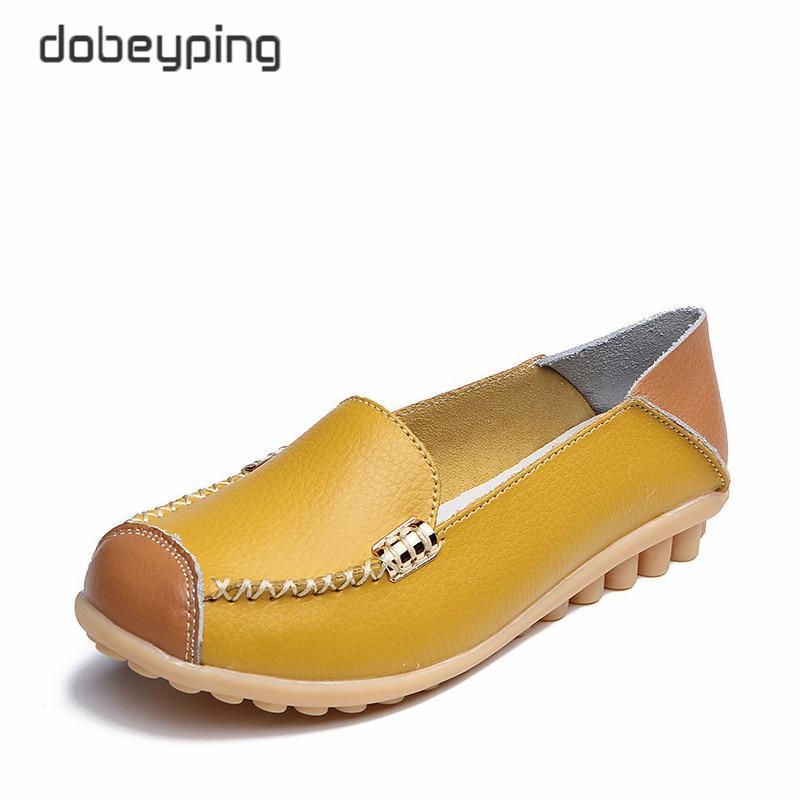 Woman Genuine Leather Women Flats Female Moccasins Shoe