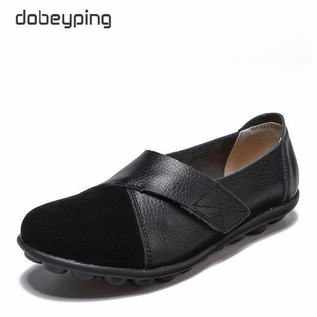 Woman Genuine Leather Women Flats Slip On Women's Loafers