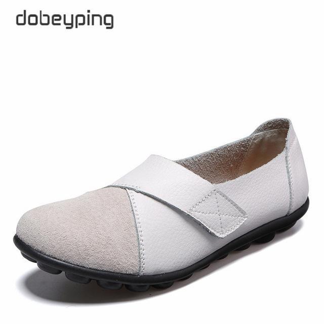 Woman Genuine Leather Women Flats Slip On Women's Loafers